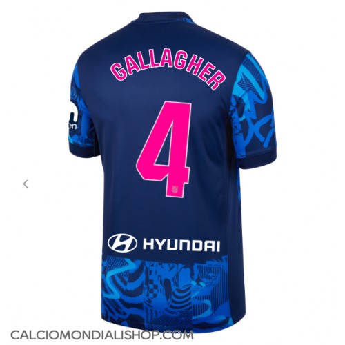 Maglie da calcio Atletico Madrid Conor Gallagher #4 Terza Maglia 2024-25 Manica Corta